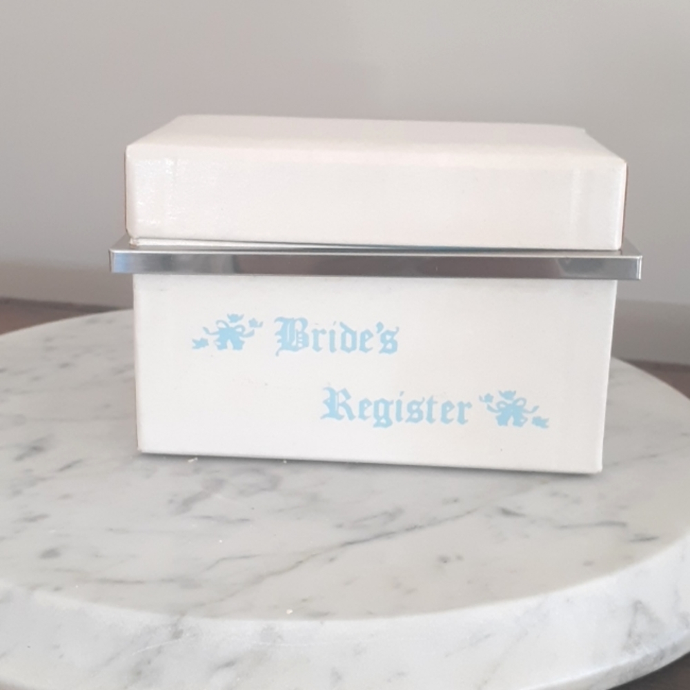 Vintage "Bride's Register" Wedding Box